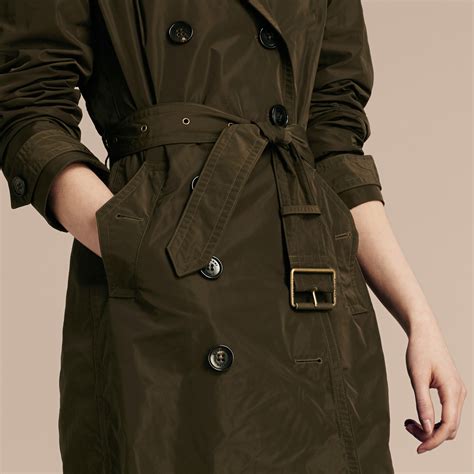 burberry trenchcoat damen olive|Burberry trench with removable liner.